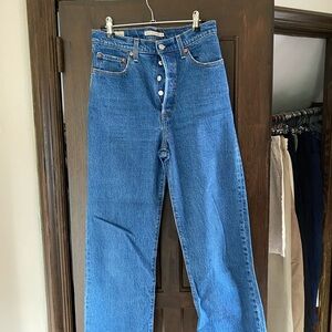 LEVI’S Ribcage Straight Jeans